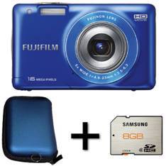 Camara Digital Fujifilm Finepix Jx550  Azul 16 Mp Zo X 5 Hd Lcd 27 Litio   Funda   Tarjeta 8gb